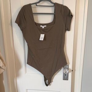 Elegant Olive Green Bodysuit